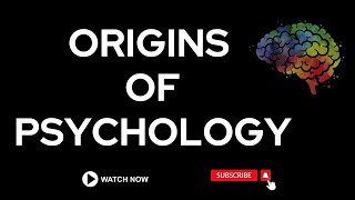 Origins of Psychology [upl. by Lenox]