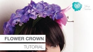 Cosplay Tutorial  Flower Crown DIY [upl. by Nodnorb57]