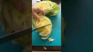 Iceberg Lettuce Vegetable Cutting Skills cuttinggarden cuttingfruit cuttingskills cuttingshow [upl. by Amikat]