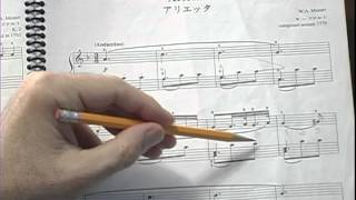 Arietta left hand A section  suzuki piano book 2 [upl. by Notsla]