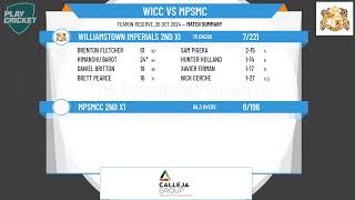 Williamstown Imperials 2nd XI v MPSMCC 2nd X1 [upl. by Deonne696]