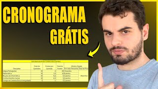 CRONOGRAMA DE ESTUDOS CORREIOS 2024 GRÁTIS  CARTEIRO [upl. by Inge88]