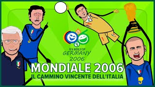 MONDIALE 2006  IL CAMMINO VINCENTE DELLITALIA  CARTOON PARODY VIDEO COMPLETO [upl. by Dryden]