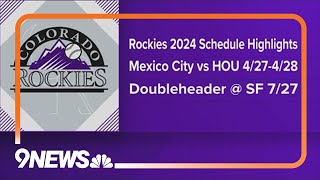 Heres who the Rockies will play on Opening Day 2024 [upl. by Obediah]