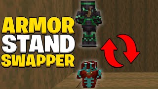 How to Build a Armor Stand Swapper In Minecraft 121 [upl. by Zilevi]