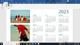 how to change the date on a calendar template in word [upl. by Hall354]