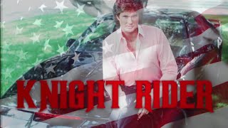 KNIGHT RIDER DAVID HASSELHOFF FREE ANIMATED FLAG  BONUS  AMAZING SONG [upl. by Ettennek14]