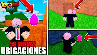 ¡UBICACIONES DE LOS 50 HUEVOS  DRAGON BALL RAGE  ROBLOX 🐰✨ [upl. by Dorina316]