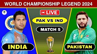 🔴 Today Pakistan Legend vs India Legend World Championship 2024  Ind vs Pak Score Comentary [upl. by Gaut]