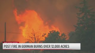 Post Fire in Gorman burns more than 12000 acres [upl. by Assedo639]