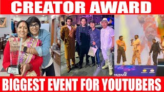 CREATOR AWARD ALL YOUTUBERS IN AWARD SHOW [upl. by Ecadnak423]