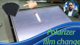 19 Inch panel polarizer film change in bangla tutorial [upl. by Ahsiuqal]