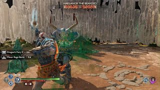 God of War Ragnarök Kratos Dragons Set Vs Haklangr The Bearded  No Damage GMGOW [upl. by Nnawaj435]