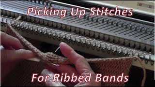 Picking Up Stitches for Ribbed Bands by Diana Sullivan [upl. by Eniamert419]