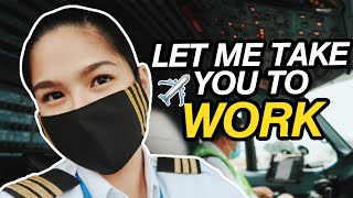 A DAY IN MY LIFE  COME TO WORK WITH AN AIRLINE PILOT IN A PANDEMIC [upl. by Anailil873]