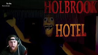 quotSurviving the Terrifying Horrors of Holbrook Hotel  Scary Game Lets Playquot [upl. by Ellek]