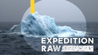 Close Call Flipping Iceberg Nearly Crushes Explorers  Expedition Raw [upl. by Sher702]