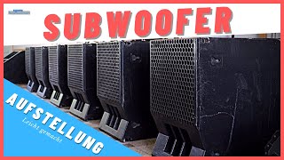 Subwoofer richtig aufstellen  So funktionieren Bass Arrays [upl. by Samoht]