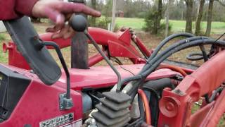 Shibaura D43F 4wd front loader tractor How to operate [upl. by Babbette]