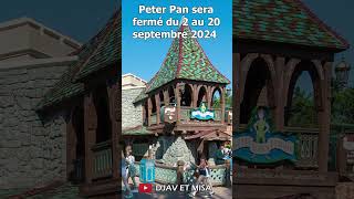 FERMETURE ATTRACTIONS DISNEYLAND PARIS  SEPTEMBRE 2024 Shorts [upl. by Bobbee]