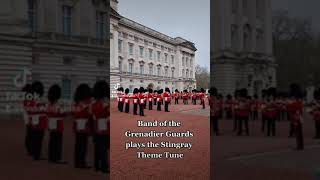 Band of the Grenadier Guards plays the Stingray Theme Tune 29032023 [upl. by Drapehs]