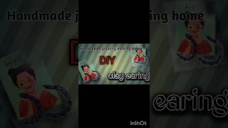 DIY clay jewelery making home clay earing youtube video shorts video youtube  claycrafts [upl. by Aizitel]