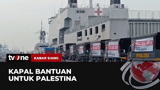 Berbagai Elemen Masyarakat Salurkan Bantuan untuk Palestina  Kabar Siang tvOne [upl. by Haniraz]