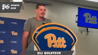 Backyard Brawl postgame Pitt QB Eli Holstein did his job in wild comeback win vs West Virginia [upl. by Areip]