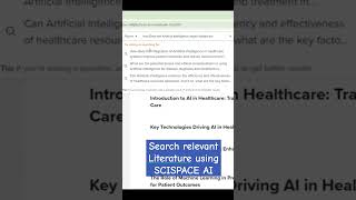 Literature search with SCISPACE AI aitools researchtools literaturereview researchtips [upl. by Panayiotis]