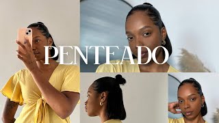 PENTEADO PARA CABELO CRESPO CURTO ALISADO [upl. by Adiahs]