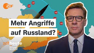 Neue UkraineStrategie Russlands Militärbasen im Visier  Militärexperte Lange bei ZDFheute live [upl. by Granny552]