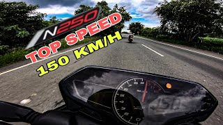 ⚠️Pulsar N250 Velocidad Máxima Top speed ‼️Nuevo Record😱🚀 [upl. by Moses]