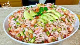 Cómo hacer Ceviche de Camarón Cocido Fácil [upl. by Ylra192]