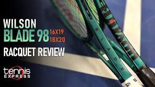 Wilson Blade 98 v9 Tennis Racquet Review  Tennis Express [upl. by Carlos]