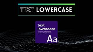 Text Lowercase App [upl. by Cullin225]