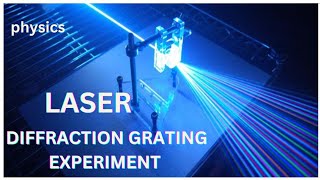 Laser diffraction grating experiment  engineeringphysics [upl. by Cuttler]