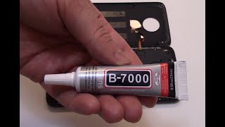 How To Seal A Cell Phone Closed Using B7000 Adhesive Glue [upl. by Arawaj774]