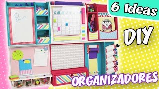 6 IDEAS DE ORGANIZADORES de Escritorio para la PARED  Modulares  Manualidades aPasos [upl. by Hnahc101]