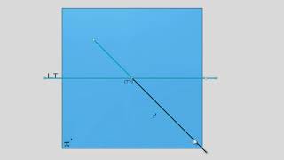 proiezioni ortogonali di una retta r orizzontale  parallela al PO e inclinata al PV [upl. by Libyc845]