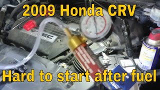 2009 Honda CRV Hard to start after fueling p0496 p0497 [upl. by Moreland]