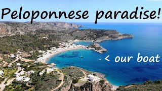 Wild sailing around the Peloponnese Winter  off season in Greece Ep 15 [upl. by Eiddal]