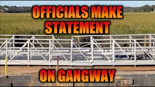 Officials with Georgia Department of Natural Resources make statement regarding capacity of gangway [upl. by Ahsineg]