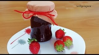 MERMELADA DE FRESA 🍓🍓👩‍🍳Y ELABORACIÓN DE CONSERVA🍓👩‍🍳 [upl. by Humpage107]