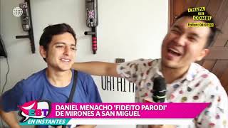 De vuelta al barrio Daniel Menacho envió romántico mensaje en vivo [upl. by Yeslaehc]