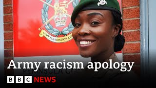 British Army issue racism apology to black ‘poster girl’ soldier  BBC News [upl. by Maxima]