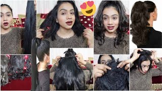 Hair Extension Tutorial Best amp Affordable Hair Extension Collection  How To Wear Hair Extensions [upl. by Hannover932]