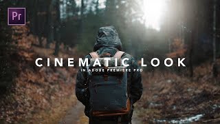 How to get the CINEMATIC LOOK in Premiere Pro Tutorial [upl. by Azyl]