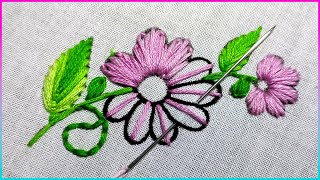 New And Unique Flower Design।। Hand Embroidery।। Ah Embroidery 20 [upl. by Krys]