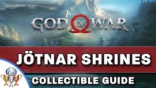 God of War Jötnar shrines  All 11 Jotnar Shrine Locations For The Truth Trophy [upl. by Aihk]