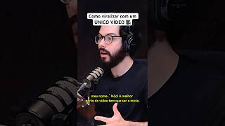 Como viralizar com um ÚNICO VÍDEO 🎥 [upl. by Arlan]